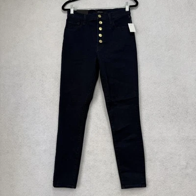 J Brand Jeans Womens 27 Black Lille High Rise Button Fly Skinny Photo Ready HD - Image 1 of 4