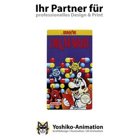 Dr. Mario [NES-VU-NOE] NES Ersatz Label Aufkleber