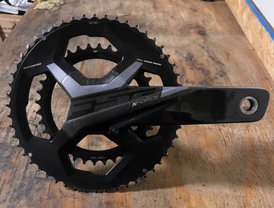 FSA K-Force Crankset 172.5mm 52/36T 11 Speed 368EVO Bottom Bracket Carbon - Image 1 of 4