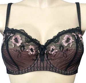 AUBADE Folies Frivoles Halbwattiert-BH mit Bügel Gr.80F UK36E Luxus OVP 105€ - Bild 1 von 6