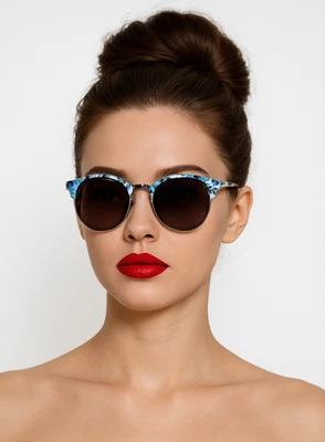 Vera Bradley Women’s Sunglasses Polarized Aviator Jade Glasses Floral Frame NEW - Image 1 of 4