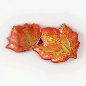 *Autumn Fall Leaves Beautiful Platter & Bowl Set - Imagen 1 de 7