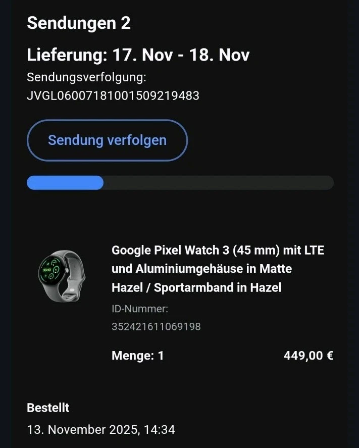 Original Google Pixel Watch 3 LTE | 45 mm | Hazel | NEU & OVP - Bild 1 von 1