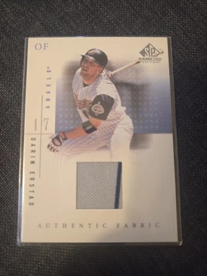 2001 SP Game Used Edition #DE Darin Erstad Authentic Fabric - Image 1 of 2