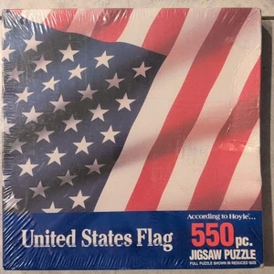 Hoyle United States Flag Puzzle 550 Pc  18" x 24" New Sealed - Picture 1 of 1