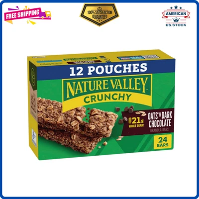 Nature Valley Granola Bars, Oats & Dark Chocolate, 24 Bars, 17.88 oz (12 Packs) - Image 1 of 4