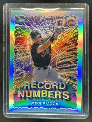 1999 Topps Chrome Mike Piazza Record Numbers Refractor #RN2 Mets - Image 1 of 2