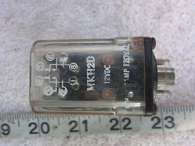 Line Electric HKH-2D 8-Pin 12VDC Coil Relay, Used - Image 1 of 4
