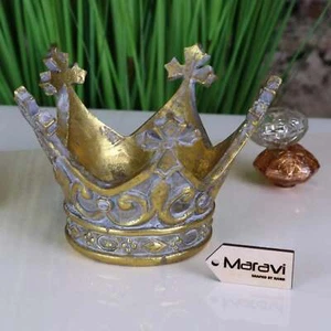 Ziro Crown Candle Holder Vintage Style Home Decor Gift - Picture 1 of 5