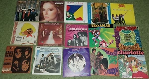Dischi Vinile 45 Giri anni 70, lotto 15 pz. Pooh Equipe 84 Delirium Elton Cugini - Foto 1 di 8