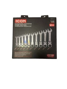 icon Professional Ratcheting Stubby Flex Head Wrench Set Metric - Picture 1 of 2