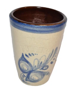 Signierte Cedar Swamp Stoneware Co Cape Cod Masse Handarbeit Vase Pflaumenpudding - Bild 1 von 10