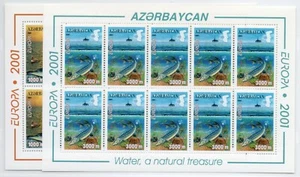 2001 - Europa CEPT (Azerbaigian) - Acqua ricchezza naturale, 2 minifogli MNH - Picture 1 of 1