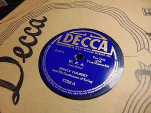 SKEETS TOLBERT DECCA 78RPM RECORD 7722 WPA/I CAN'T GO FOR YOU E+ - Picture 1 of 2