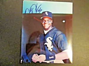 Réplica de foto autografiada de 8 x 10 de los Medias Blancas de Frank Thomas de Chicago - Imagen 1 de 2