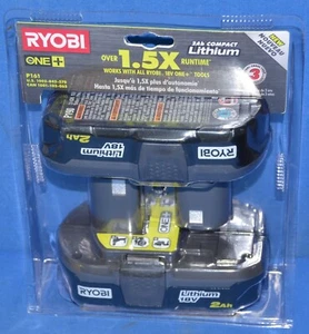 Genuine RYOBI 18 Volt Battery Lithium Ion Tool LITHIUM+ HP 2.0 Ah 2 Pack - Picture 1 of 2