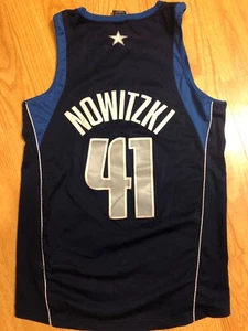 Nike Swingman Sz ADULT LARGE Dirk Nowitzki Dallas Mavericks JERSEY Hall of Fame - Picture 1 of 7
