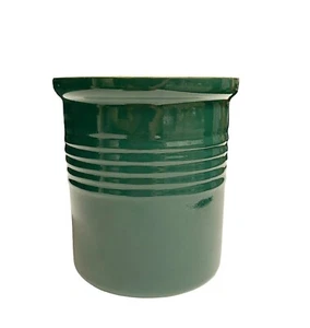 Vajilla de gres Pampered Chef Family Heritage verde bosque 5 3/4” de alto hecha en EE. UU. - Imagen 1 de 4