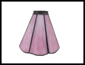 Vetro di ricambio per lampada stile Tiffany paralume applique lampadario rosa - Foto 1 di 1