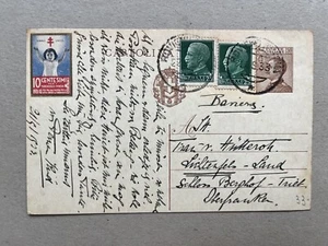 C) Intero postale C67 + Imperiale + Antitubercolare Rovigno Croazia Germania  - Picture 1 of 2