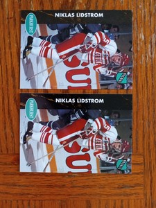 1991-92 Parkhurst #37 Niklas Lidstrom RC French & English (2) Card