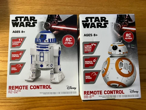 BUNDLE OF 2 Disney Star Wars R2-D2 & BB-8 Remote Control Kids RC Toys 6" NEW Cover
