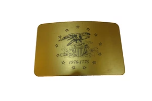 American Eagle  1776- 1976  GoldTone  belt buckle - Picture 1 of 3
