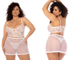Lingerie: Mapale 7544X Hope 2 in 1 Babydoll Plus - Picture 1 of 15