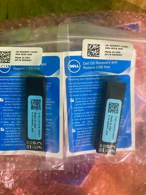 2 new Dell Windows 10 64 Bit Restore USB 8GB Thumb Drive SPANISH - XXNM7 - Image 1 of 4