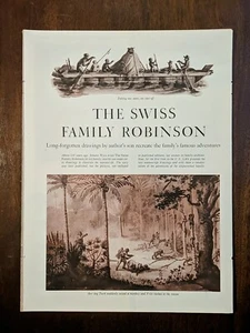 1954 Walt Disney Swiss Family Robinson Magazine Story, Article, Illustration  - Picture 1 of 7