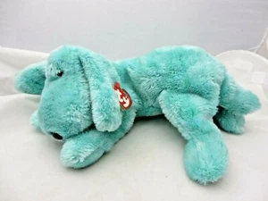 TY 2002 DIDDLEY the GREEN DOG BEANIE BUDDY with  TAGS - Picture 1 of 4