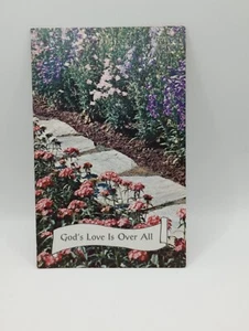 Vintage Sunshine Line Grußkarte, Gottes Liebe ist über allem - Floral - Bild 1 von 4