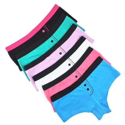 3 Or 6 Pcs Lot Sexy Womens Underwear Basic Cotton Boyshorts Boxer Briefs Panties - Image 1 of 4