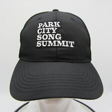 Park City Song Summit Utah Trucker Adult Hat Ball Cap Black Music Festival Mesh