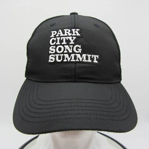Park City Song Summit Utah Trucker Adult Hat Ball Cap Black Music Festival Mesh - Picture 1 of 14