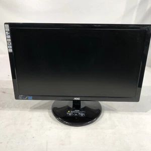 AOC e2043Fk MONITOR . 20 inch LED LCD . DVI VGA . 1600 x 900 Touch Base- Tested - Picture 1 of 5