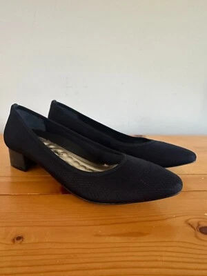 Zapatos de salón Hanna Walking Cradles para mujer 11M negro texturizado micro tela Foto 1 de 4