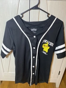 Pokemon Pikachu *025* Jersey Style RN#71868 youth Large - Picture 1 of 8