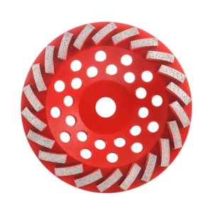 Herramienta de disco de molienda de rueda turbo de taza de diamante soldado de 7" para mármol de ladrillo de hormigón - Imagen 1 de 9