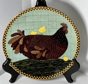 Lenox Brown Hen Chicks Plate 8-1/4” Warren Kimble Excellent Used Condition - Picture 1 of 2