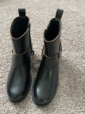 Harley-Davidson Lalanne Black Motorcycle Harness Boots New D84686 Women Sz 9.5M - Image 1 of 3