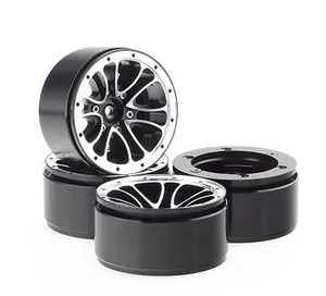 ALIENTAC Four(4) 1.9" Wide 1" Alloy Beadlock Wheel Rim for 1/10 RC Model #004 - Picture 1 of 4