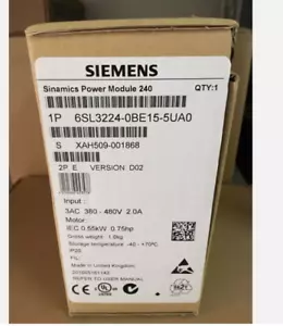 6SL3224-0BE15-5UA0 New Siemens G120 Power Module PM 240 6SL3224-0BE15-5UA0 - Picture 1 of 1