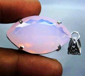 EGL Certified 61.50 Ct Natural Opal 925 Solid Silver Pendant Loose Gemstone - Picture 1 of 7
