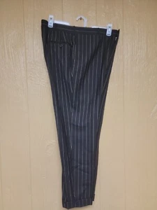 Ralph Lauren Mens Dress Pant 99% Virgin Wool 42 R Pinstripe PHOTO 2 FOR COLOR - Picture 1 of 10