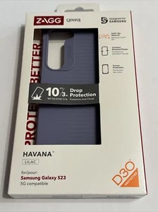 ZAGG Gear4 Havana Lilac Case With D30 For Samsung Galaxy S23 - Lilac - Picture 1 of 10