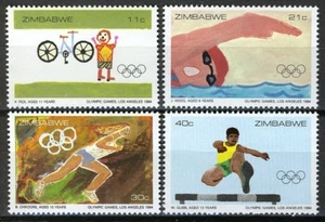 Simbabwe 1984, Olympiade Los Ageles 1984 Full Set VF MNH, Mi 289-292, Kat 3,6€ - Bild 1 von 1