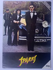 Sparks Ron Russell Mael Programme Original Vintage Autumn Tour November 1974 - Picture 1 of 18