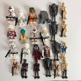 Lego Star Wars Minifigure Parts Lot Clone Troopers Droids 75035 75001 9497 7913