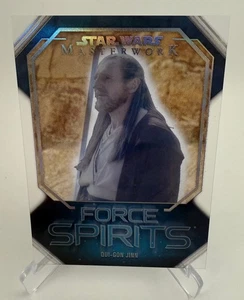 2024 Topps Star Wars Masterwork Qui-Gon Jinn Force Spirits SP #FS-4 - Picture 1 of 6